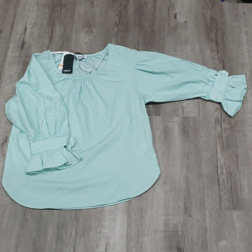 Kensie Women's Size S 3/4 Sleeve Blouse